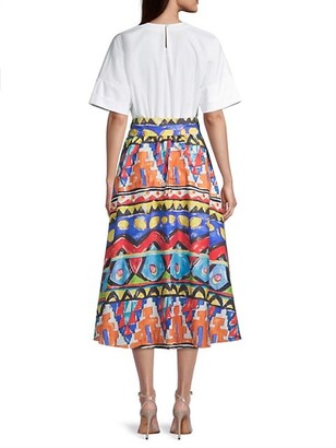 Stella Jean T-shirt Skirt Combo Dress