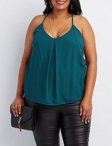 Thumbnail for your product : Charlotte Russe Plus Size Chain-Neck Tank Top