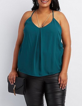 Charlotte Russe Plus Size Chain-Neck Tank Top