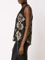 Thumbnail for your product : Roberto Cavalli python effect tank top
