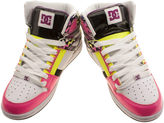 Thumbnail for your product : DC Womens White & Black Rebound Hi Se Trainers