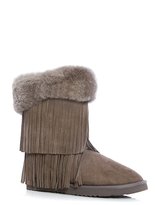 Thumbnail for your product : Koolaburra Haley II Fringe Sheepskin Boot