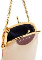 Thumbnail for your product : Marni Bi-colour Leather Clutch - Womens - White Multi