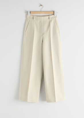 And other stories Wide Press Crease Trousers