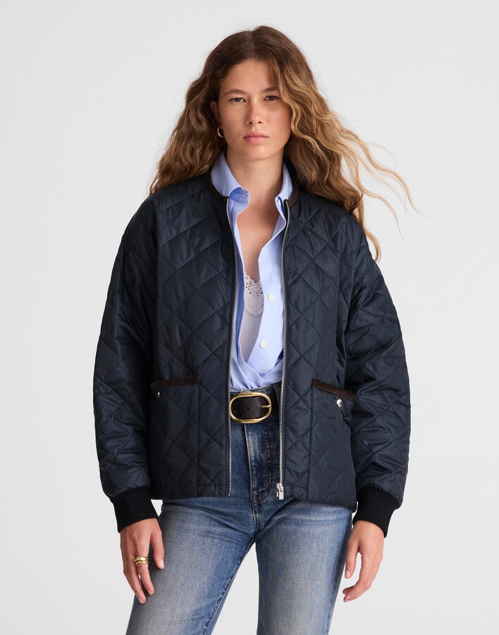 Madewell Quilted Bomber Jacket
