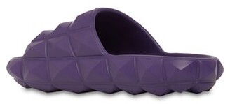 Valentino Garavani★Roman Stud Turtle スライドサンダル Valentino Roman Stud Turtle Slide Sandal Purple Men's