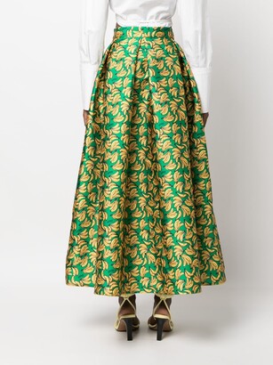 スカート ALESSANDRO ENRIQUEZ Women Mid Skirts AE SK01 DU 017ONDE Gree alessandro enriquez Banana-Print Skirt - ShopStyle