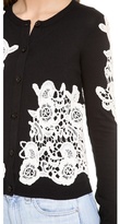 Thumbnail for your product : Alice + Olivia Cherrie Lace Embroidered Cardigan