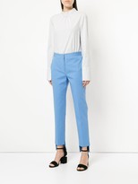 Thumbnail for your product : Rosetta Getty Contrast Stitch Tapered Trousers