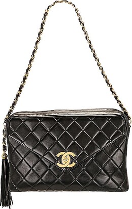 chanel white quilted handbag tote