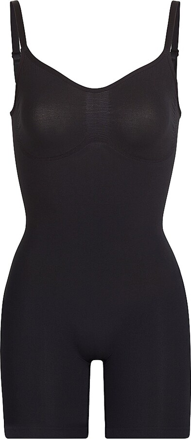 SKIMS Women's Seamless Sculpt Mid Thigh Bodysuit - Jasper - Size XS