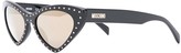 Thumbnail for your product : Moschino Crystal Embellished Sunglasses