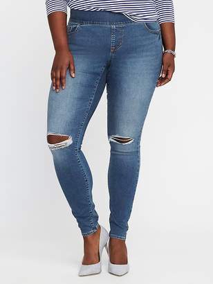 Old Navy Smooth & Comfort Mid-Rise Plus-Size Rockstar Skinny Jeans