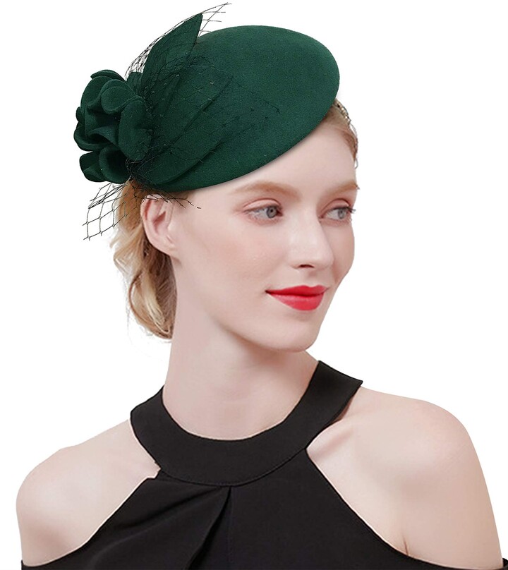 Green vintage hat Clearance