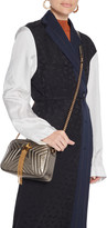 Thumbnail for your product : Stella McCartney Stella Star Metallic Quilted Faux Leather Shoulder Bag