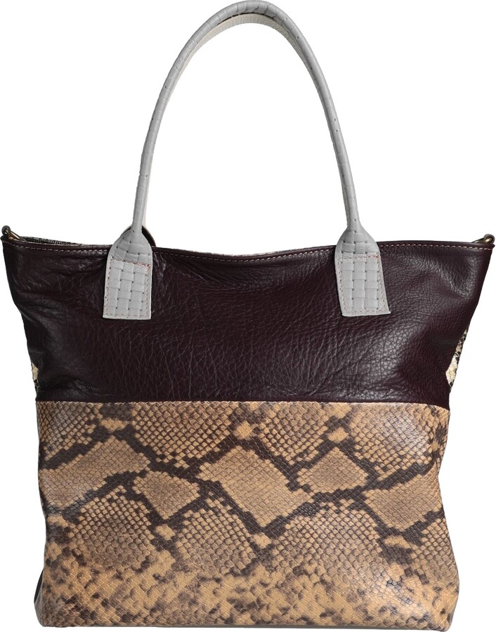 Purple Snakeskin Handbags | ShopStyle