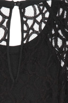 Thumbnail for your product : Temperley London Long Lily lace and silk-blend chiffon gown