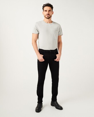 7 For All Mankind Luxe Sport Paxtyn Skinny with Clean Pocket in Black