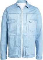 Thumbnail for your product : White Mountaineering Stretch Denim Zip Up Work Jacket