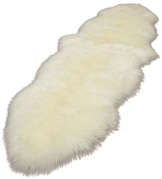 Naturally Sheepskins Long Wool Sheepskin Rugs - Double - Ivory