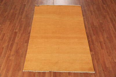Dakota Fields Yellow & Rust Gabbeh Modern Rug 4x6