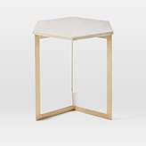 Thumbnail for your product : west elm Hex Side Table – Antique Brass