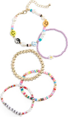 Capelli New York Kids' Set of 5 Beaded Bracelets