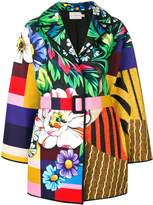 Thumbnail for your product : Mary Katrantzou patchwork belted coat