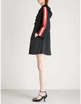 Thumbnail for your product : Gucci Striped-sleeve hooded jersey dress