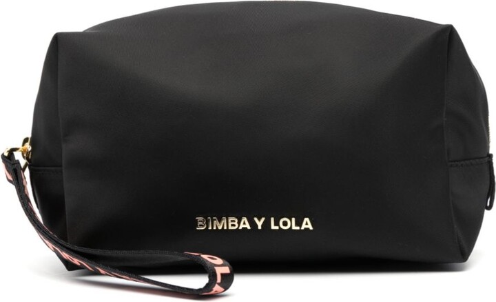 Bimba y Lola Small logo-lettering Rectangle Makeup Bag - Farfetch