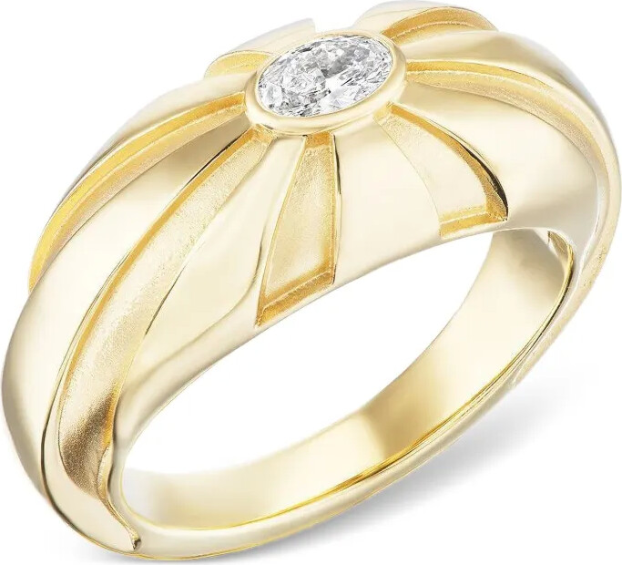 Sorellina 18K yellow gold Electric Moonbeam diamond ring