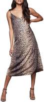Thumbnail for your product : Good American Satin Leopard-Print Slip Dress