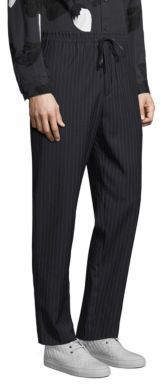 3.1 Phillip Lim Striped Wool Drawstring Trousers