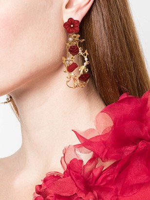 OF RARE ORIGIN Flower Applique Earrings