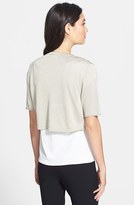 Thumbnail for your product : Lafayette 148 New York 'Pure Radiance' Roll Cuff Shrug (Petite)