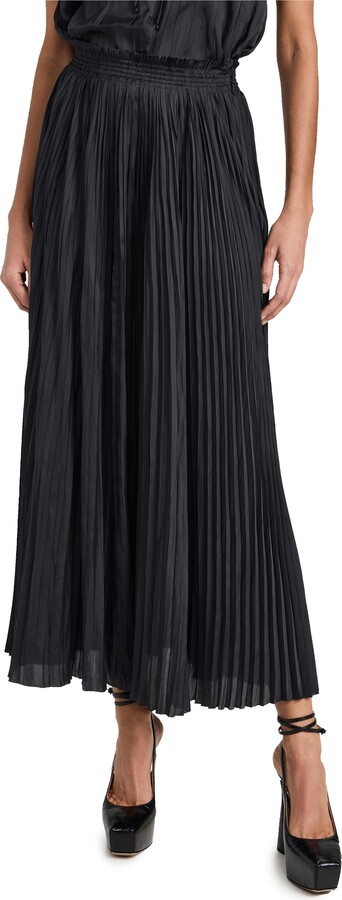 ワンピース ULLA JOHNSON Women Mid Skirts PS250158NOI Black Grace Knit Midi Skirt - Noir - Ulla Johnson
