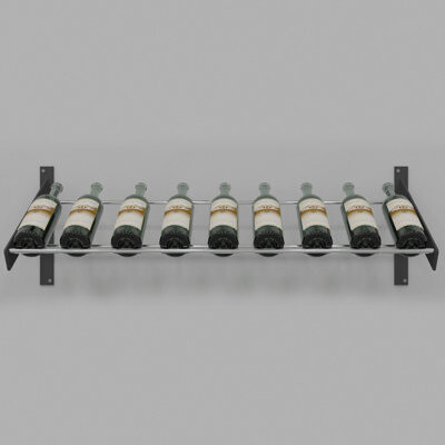 Prep & Savour Abbie-Marie 9 Bottle Wall Mounted Wine Bottle Rack