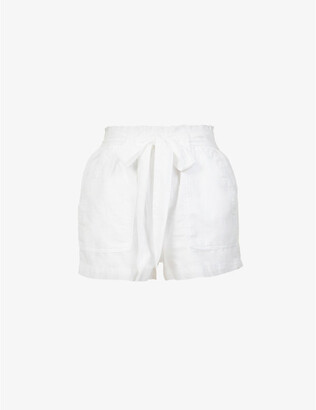 Bella Dahl Loose-fit mid-rise cotton-blend shorts