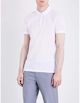HUGO BOSS Slim-fit cotton-piquÃ© polo shirt