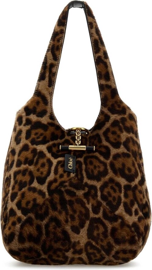 Chloé Balloon Leopard Print Shoulder Bag