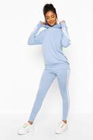 Thumbnail for your product : boohoo Side Stripe Hoodie & Leggings Lounge Set