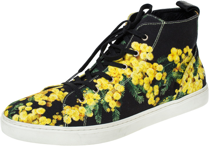 Floral High Top Shoes | Shop the world's largest collection of fashion |  ShopStyle