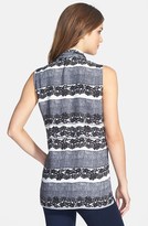 Thumbnail for your product : Vince Camuto Print Drape Front Shirttail Blouse