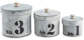 Thumbnail for your product : Ore Originals Galvanized Metal Bins (Set of 3)