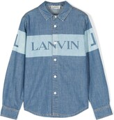 Thumbnail for your product : Lanvin Logo-Print Denim Shirt