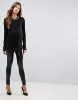 Thumbnail for your product : Bandia Maternity Removable Over The Bump Wet Look Legging