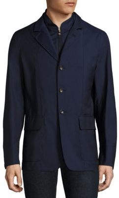 Luciano Barbera Long Sleeve Buttoned Jacket