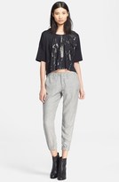 Thumbnail for your product : Rag and Bone 3856 rag & bone/JEAN 'Noah' Graphic Oversized Crop Tee
