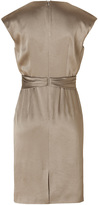 Thumbnail for your product : Paule Ka Gathered Waist Dress in Taupe