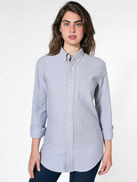 Thumbnail for your product : American Apparel Unisex Stone Wash Oxford Long Sleeve Button-Down with Pocket